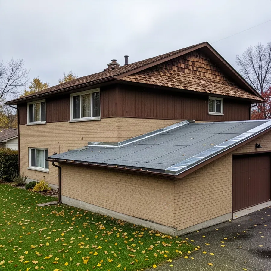 Architectural shingle re-roof on Nepean split-level home