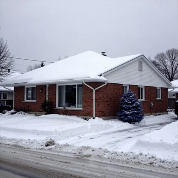 Even snow cover on re-insulated Ottawa bungalow roof