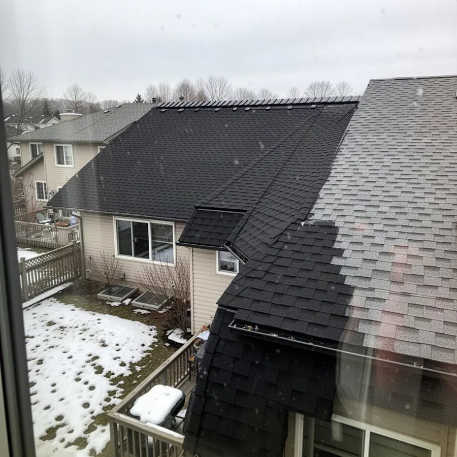 New ridge vent on Barrhaven townhome roof