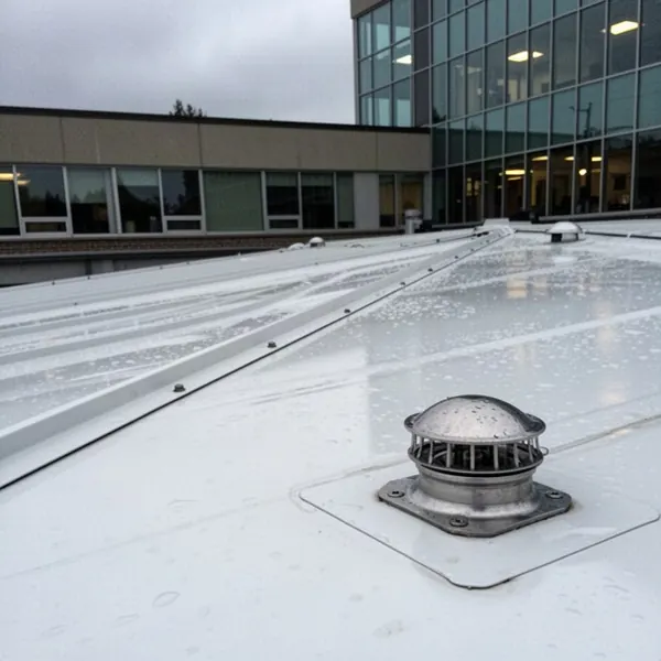 New roof drain and tapered cricket on Nepean re-roof