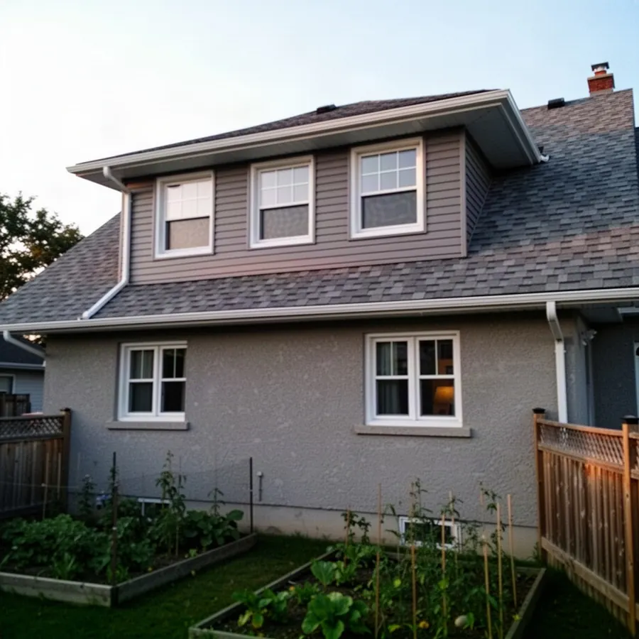 New shed dormer with matching shingles on Ottawa home